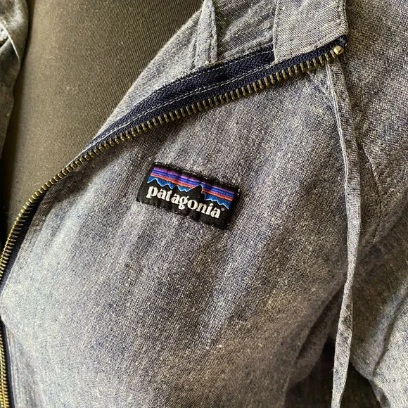 Patagonia Chambray zip up size M - Picture 5 of 5